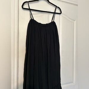 Anthropologie ruffle boho gypsy tier long sleeve dress